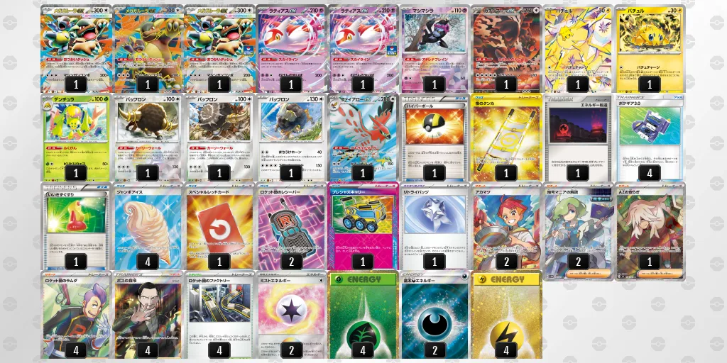 ガルーラボックスのデッキレシピ