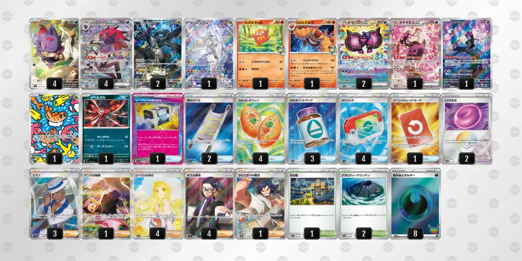 Nのゾロアークexのデッキレシピ