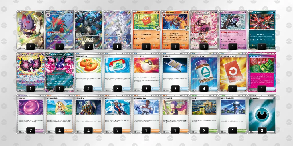 Nのゾロアークexのデッキレシピ